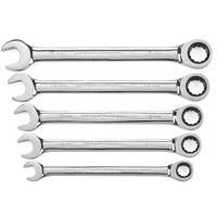 72-Tooth 12 Point Ratcheting Wrench Set, Combination, 5 Pieces, Metric Toolneeds Inc.
