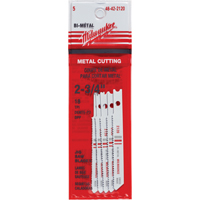 Jigsaw Blades, Bi-Metal, U-Shank, 2-3/4" L, 18 TPI Toolneeds Inc.