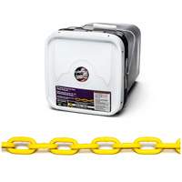 Proof Coil Chain, Low Carbon Steel, 1/4" x 75' (22.9 m) L, Grade 30, 1300 lbs. (0.65 tons) Load Capacity Toolneeds Inc.