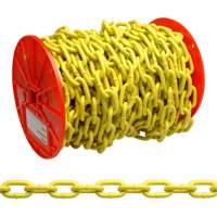 Proof Coil Chain, Low Carbon Steel, 1/4" x 60' (18.3 m) L, Grade 30, 1300 lbs. (0.65 tons) Load Capacity Toolneeds Inc.