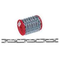 Straight Link Coil Chain, Low Carbon Steel, 2/0 x 120' (36.6 m) L, 520 lbs. (0.26 tons) Load Capacity Toolneeds Inc.