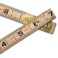 R&egrave;gle pliante, 6' lo, Bois, Graduations de 1/16" Toolneeds Inc.