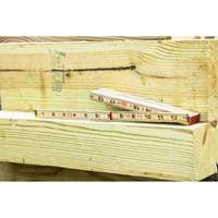 R&egrave;gle pliante, 6' lo, Bois, Graduations de 1/16" Toolneeds Inc.