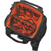 Tradesman Pro Tool Tote, Ballistic Nylon, 40 Pockets, Black/Orange Toolneeds Inc.