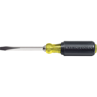 Heavy-Duty Slot Keystone Screwdriver, 1/4", 8-11/32" L, Cushion Grip Handle Toolneeds Inc.