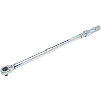 Ratcheting Head Micrometer Torque Wrench, Click, 1/2" Square Drive, 50 - 250 lbf. Ft Toolneeds Inc.