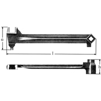 l&eacute;s &agrave; bonde, 2-1/2", Longueur de 15-1/15" Toolneeds Inc.