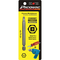 Powerbit, Square, #3 Tip, 1/4" Drive Size, 3" Length Toolneeds Inc.