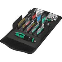 Kraftform Kompakt 100 Screw Driving set 52-PC, 6-1/32" L, Plastic Handle Toolneeds Inc.