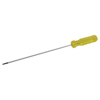 Electrician's Slotted Screwdriver, 1/8" Tip, Round, 6-1/2" L, Plastic Handle Toolneeds Inc.