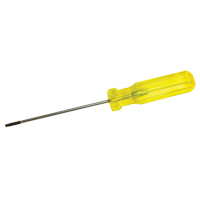 Electrician's Slotted Screwdriver, 1/8" Tip, Round, 7-1/4" L, Plastic Handle Toolneeds Inc.