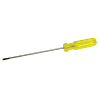 Electrician's Slotted Screwdriver, 5/32" Tip, Round, 9-1/2" L, Plastic Handle Toolneeds Inc.