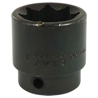 Socket, Impact, 1", 1/2" Drive, 8 Points Toolneeds Inc.