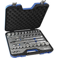 Jeu de douilles SAE et m&eacute;triques & accessoires, 38 Mcx, Prise de 1/2" Toolneeds Inc.