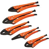 Straight Curved & Long Nose Locking Pliers Set, 5 Pieces Toolneeds Inc.