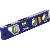 250 Series Heavy-Duty Torpedo Level, 9" L, Aluminum, 4 Vials, Magnetic Toolneeds Inc.