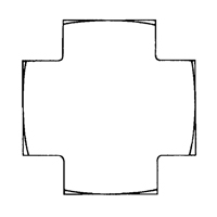 Cross 1/8" NPT Toolneeds Inc.