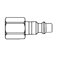 Quick Couplers - 1/2" Industrial, One Way Shut-Off - Plugs, 3/8" Toolneeds Inc.