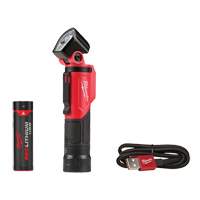 Lampe de poche pivotante USB, DEL, 500 lumens, Piles Rechargeable Toolneeds Inc.