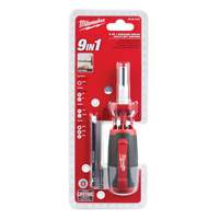 9-in-1 Square Drive Multi-Bit Driver, 9" L, Cushion Grip Handle Toolneeds Inc.