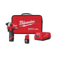 M12 Fuel Surge Hex Hydraulic Driver Kit, 1/4", 450 in-lbs Max. Torque, 12 V, Lithium-Ion Toolneeds Inc.