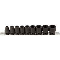 Jeu de douilles, 9 Mcx, Chocs, Prise de 3/8" Toolneeds Inc.