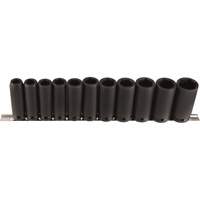 Jeu de douilles longues, 11 Mcx, Chocs, Prise de 1/2", Profond Toolneeds Inc.