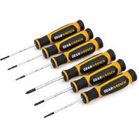 Mini Phillips&reg;/Slotted Dual Material Screwdriver Set, 6 Pcs. Toolneeds Inc.