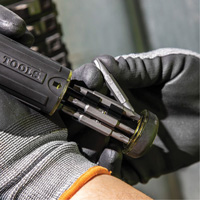 15-in-1 Multi-Bit Ratcheting Screwdriver, 8-3/4" L, Cushion Grip Handle Toolneeds Inc.