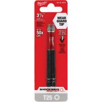Embout de tournevis Shockwave Impact Duty, Torx, Embout T-25, Prise 1/4", Longueur 3-1/2" Toolneeds Inc.