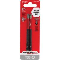 Embout de tournevis Shockwave Impact Duty, Torx, Embout T-30, Prise 1/4", Longueur 3-1/2" Toolneeds Inc.
