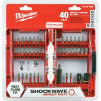 Jeu de 40 embouts de visseuse &agrave; percussion Shockwave Impact-Duty Toolneeds Inc.