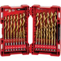 Jeu de forets Shockwave Red Helix, 29 morceaux, Titane Toolneeds Inc.