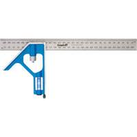 True Blue&reg; Combination Square, 12" L, Stainless Steel, Plain Toolneeds Inc.