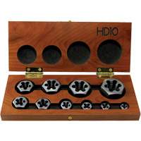 Drillco&reg; Hex Threading Die Set, 10 Pieces Toolneeds Inc.