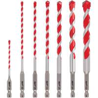 Grand jeu de forets pour perceuse &agrave; percussion Shockwave, 7 morceaux, Carbure Toolneeds Inc.