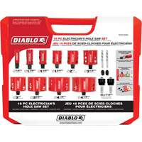 Electrician's Bi-Metal Hole Saw Set, 16 Pieces Toolneeds Inc.