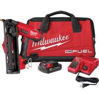 M18 Fuel 16 Gauge Angled Finish Nailer Kit, 18 V, Lithium-Ion Toolneeds Inc.