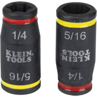 3-in-1 Impact Flip Socket Set, Hex, 1/4" Drive, 3 Pcs Toolneeds Inc.