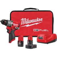 M12 Fuel Drill/Driver Kit, Lithium-Ion, 12 V, 1/2" Chuck, 400 in-lbs Torque Toolneeds Inc.