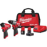 Ensemble tournevis-perceuse 1/2" M12 Fuel & tournevis hexagonal &agrave; percussion 1/4", Lithium-ion, 12 V Toolneeds Inc.