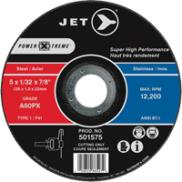 A60PX Power-Xtreme Cut-Off Wheel, 5" x 1/32", 7/8" Arbor, Type 1, 12200 RPM Toolneeds Inc.