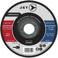 A60T PowerPlus Cut-Off Wheel, 4-1/2" x 3/64", 7/8" Arbor, Type 27, 13300 RPM Toolneeds Inc.