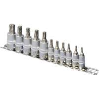 SS1438-11T Chrome Socket Bit Sets, Torx&reg;, 1/4"/3/8" Drive, 10 Pcs Toolneeds Inc.