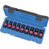 PSU912M Universal Socket Sets, 9 Pcs, Impact, 1/2" Drive Size Toolneeds Inc.
