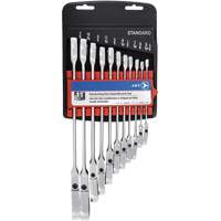 RCWS-11FS Flex Head Wrench Sets, Combination/Flex Head, 11 Pieces, Imperial Toolneeds Inc.