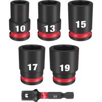 Shockwave Impact Duty Metric Socket Set, 6 Pcs, Impact, 3/8" Drive Size Toolneeds Inc.