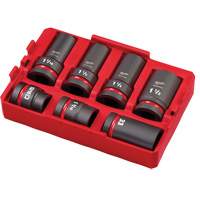 Packout Shockwave Impact Duty Metric & SAE Wheel Service Socket Set, 7 Pieces, 1" Drive Size Toolneeds Inc.