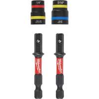 Jeu de tourne-&eacute;crous 2-en-1 Shockwave Impact Duty Quik-Clear, 5/16"/1/4"/3/8" prise, 2-1/2" lo, Magn&eacute;tique Toolneeds Inc.