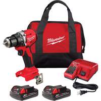 M18 Compact Brushless Drill/ Driver Kit, Lithium-Ion, 18 V, 1/2" Chuck, 550 in-lbs Torque Toolneeds Inc.